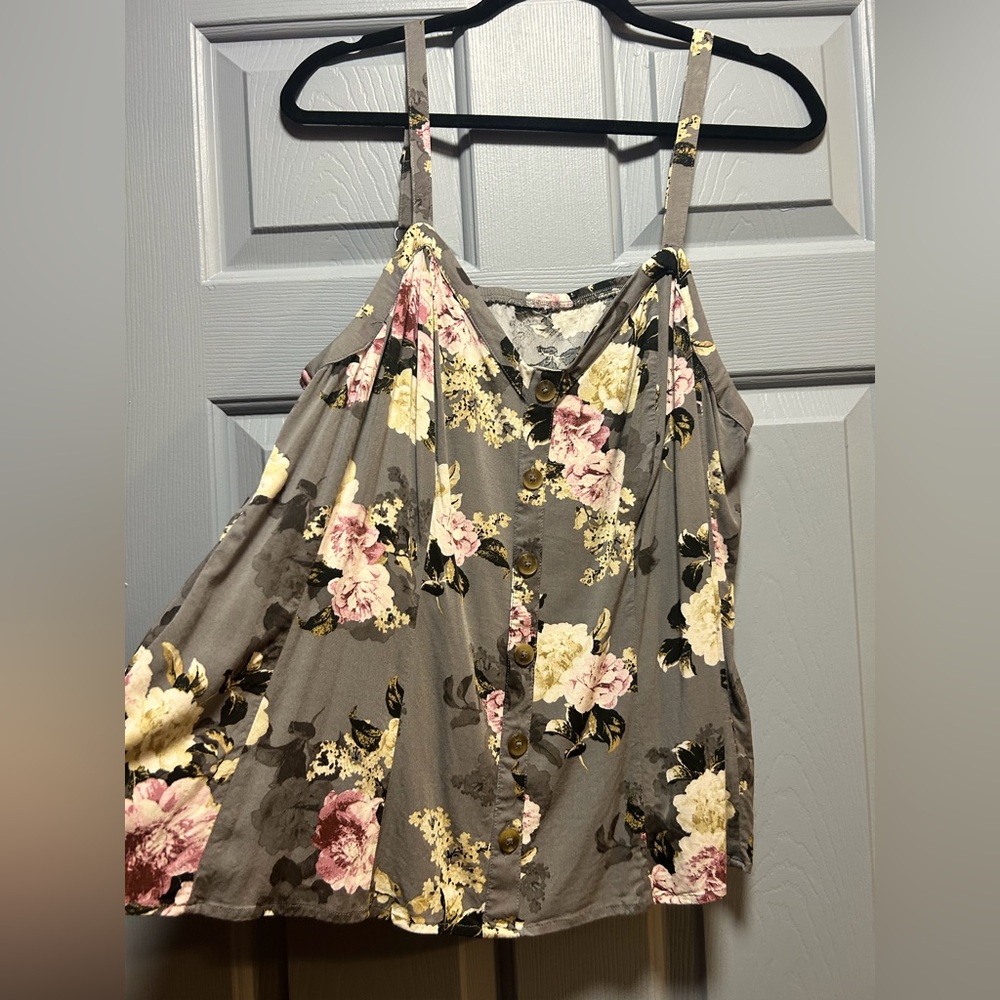 Torrid Floral Button-Down Top